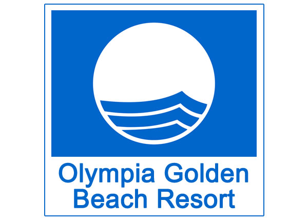 Blue Flag - Award for our beach! - Olympia Golden Beach Resort & Spa